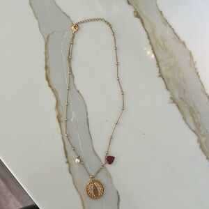 Swarovski angel wing pendant necklace